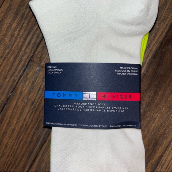 Tommy Hilfiger Men's Socks White/Blue/Yellow/Red - Picture 3 of 6